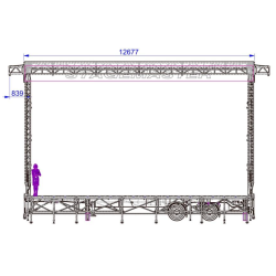 Leje af Stagemaster 100m2 Mobilscene