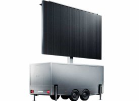 Leje af LED sk&aelig;rms trailer